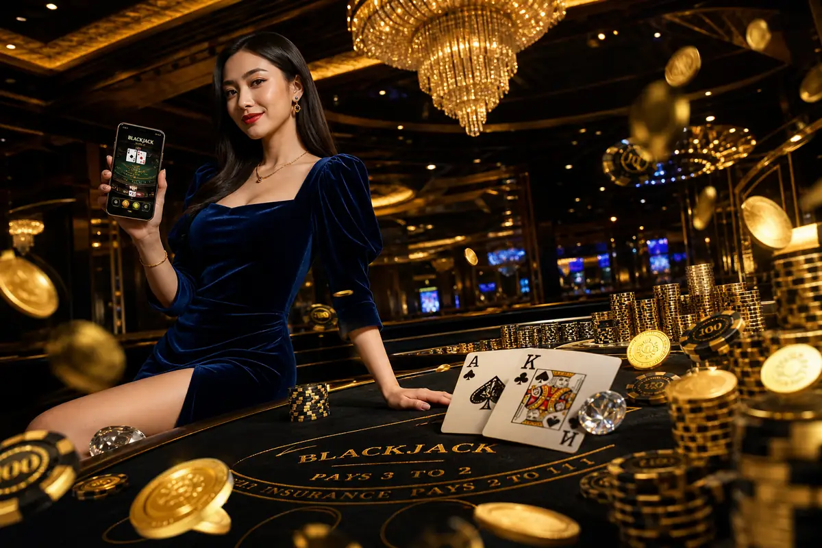 mg108 Casino live dealer baccarat table